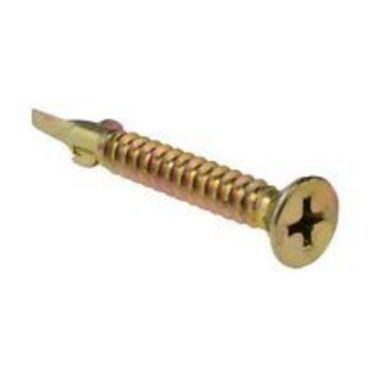 SCREW SDM CSK WING RIBBED ZINC 12-14 X 50 